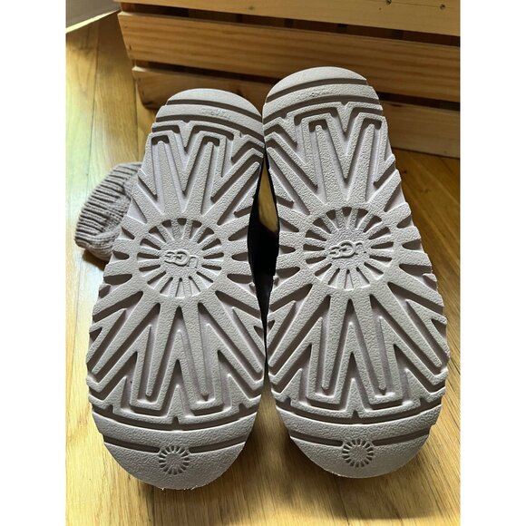 UGG Size 6 Cordovan Kiandra Chunky Cotton Knit Brushed Suede Lace Up Ankle Boots - Picture 4 of 16